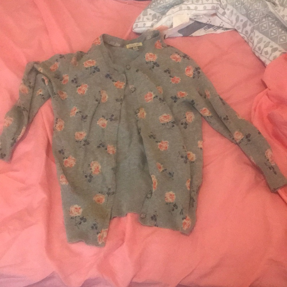 floral cardigan